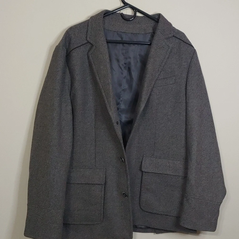 Jos. A. Bank Gray Reserve Coat Gray Wool Blend Layered Sport Men's Size XL